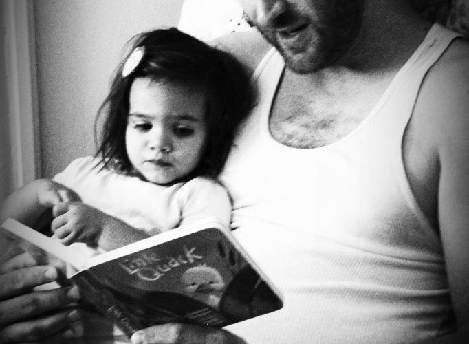 reading with dad