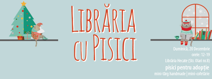 libraria cu pisici