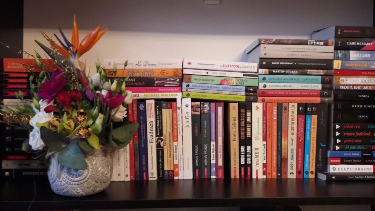 books and flowers