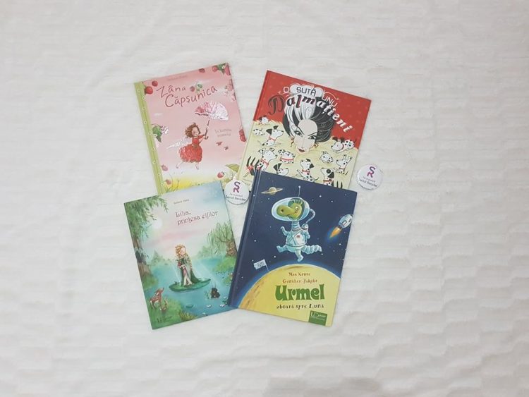 Zâna Căpșunică. În lumina soarelui, de Stefanie Dahle, O sută unu dalmațieni, de Dodie Smith, Lilia, prințesa elfilor, de Stefanie Dahle, Urmel zboară spre lună, de Max Kruse și Gunther Jakobs